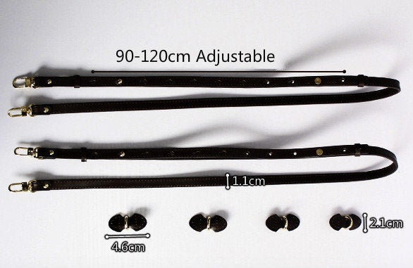 2pcs 11mm Width Leather Strap Backpack Accessories Adjustable Length 90cm-120cm Pick Color