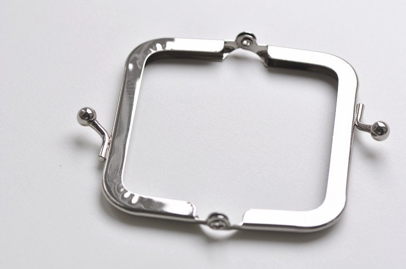 Silver Purse Frame Coin Purse Frame Glue-In Styles 6.5cm x 3.5cm