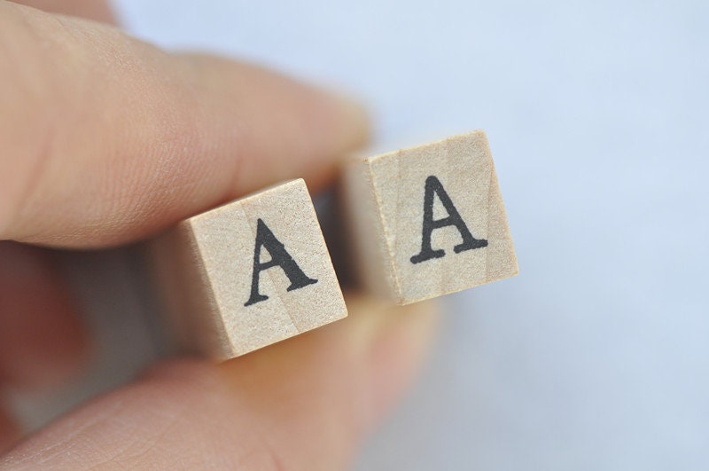 36pcs Rubber Stamp Blocks Set Letter And Number