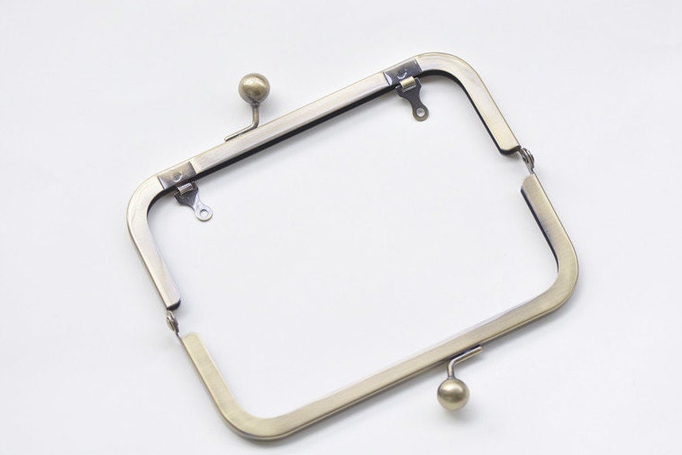 6" Purse Frame Bronze Bag Hanger Glue-In Style 15.5cm x 6.5cm ( 6" x 2 1/2")