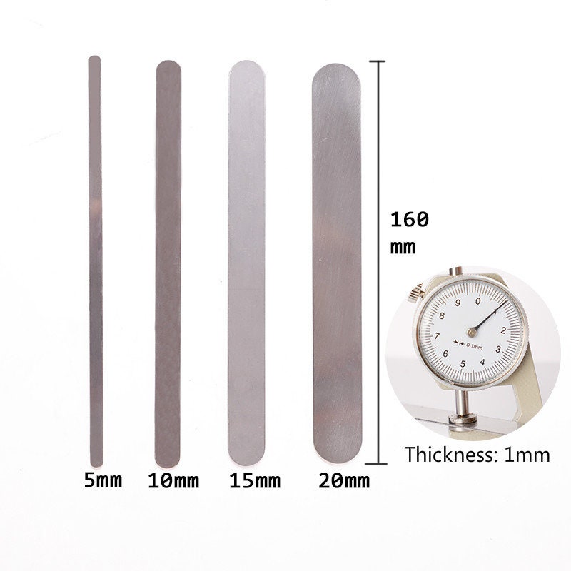 Stainless Steel Leather Bracelet Making Tool Width 5mm/10mm/15mm/20mm