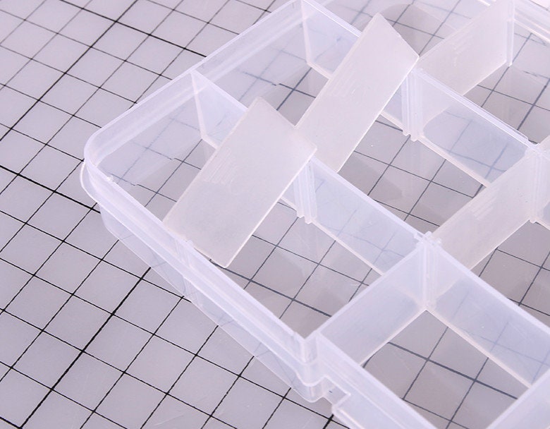 Small Container Plastic Box Adjustable Accessory Organizer