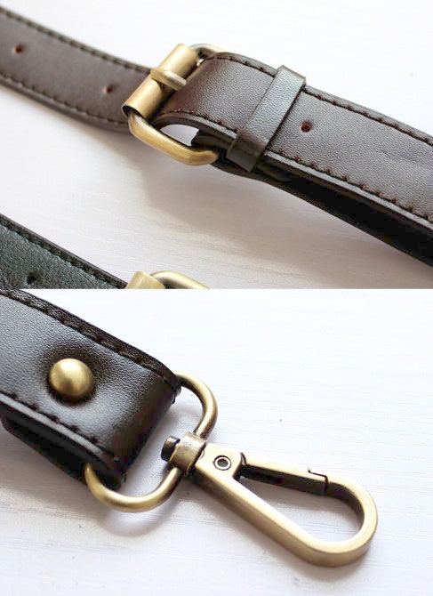 2.4cm Width Leather Shoulder Handbag Strap 105-125cm
