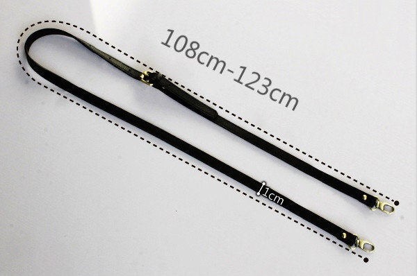 10mm Leather Shoulder Handbag Strap Adjustable Length 108-123cm