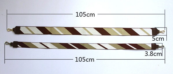 38mm/50mm Width Bag Strap With Lobsters Length 105cm