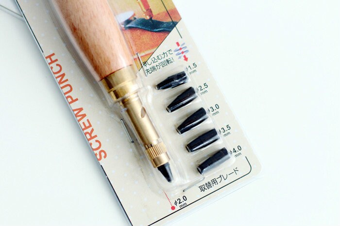 1.5mm/2mm/2.5mm/3mm/3.5mm/4mm Round Hole Punch Leather Hole Punch Leather craft Essential Tool