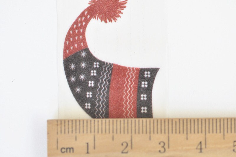 Hat Washi Tape Japanese Masking Tape 30mm wide x 5 Meters No.12029