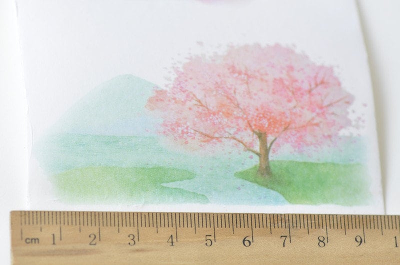 Vintage Wide Landscape Scenery Washi Tape Lined Paper Tape 95mm x 3M No.13119