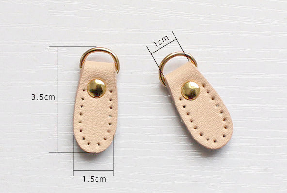 Leather D Rings Handbag Marker 2pcs A Pack