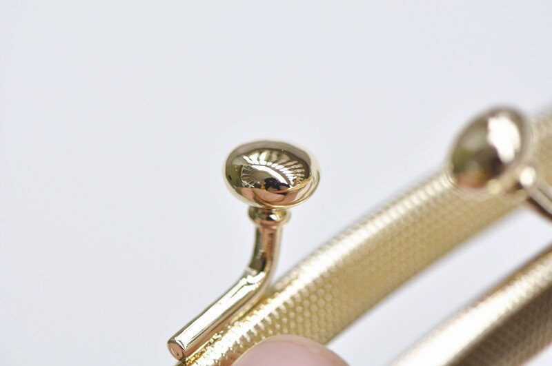 6" Light Gold Purse Frame Retro Clutch Purse Frame Making 14cm x 6cm ( 6"x 2")