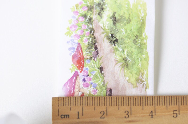 Mushroom Washi Tape Japanese Masking Lined Deco Tape 40mm x 3M No.13160