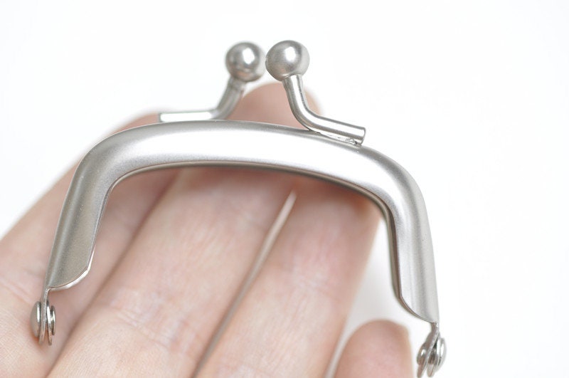 5.5cm Matte Silver Purse Frame Mini Coin Purse Frame 5.5cm x 3.5cm