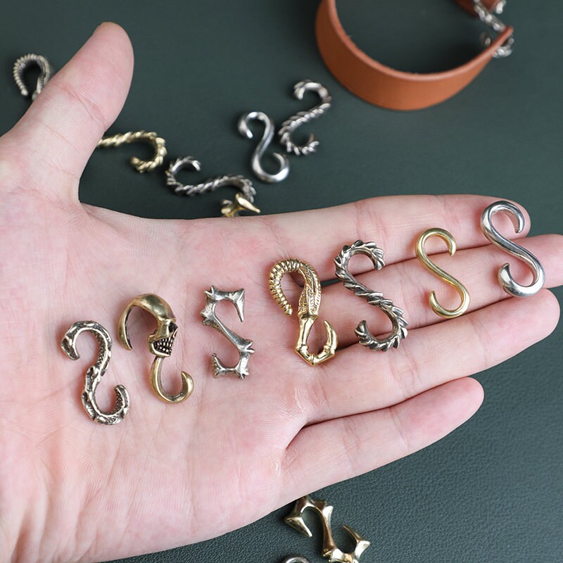 Brass S Connector S Hook Clasps Leathercraft Hardware
