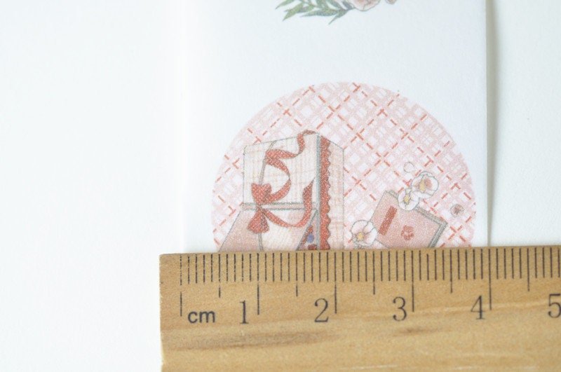 Strawberry Washi Tape Lined Journal Tape 40mm wide x 5 Meters No.13046