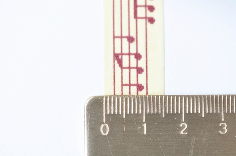 Music Washi Tape Musical Note Planner Tape 15mm wide x 5M No.12079