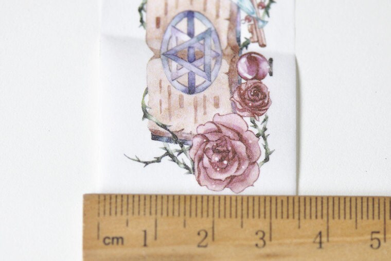 Retro Washi Tape Japanese Masking Tape Lined 35mm x 3M Roll No.13191