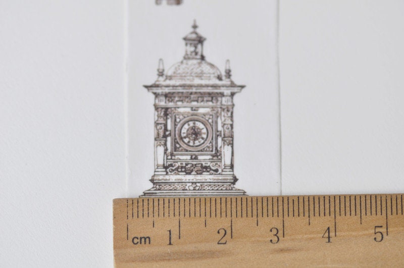 Retro Clock Washi Tape Wide Paper Tape 30mm X 5 Meters No.13236