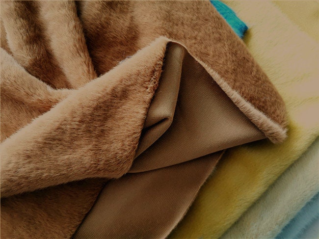 160cm x 48cm ( 63"x 19") Coffee Color Teddy Bears Fabric For Doll Making