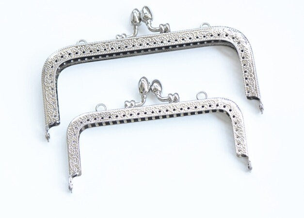 1 Piece Retro Purse Frame Silver Sewing Purse Frame Various Size 8.5/10.5/12.5/15CM
