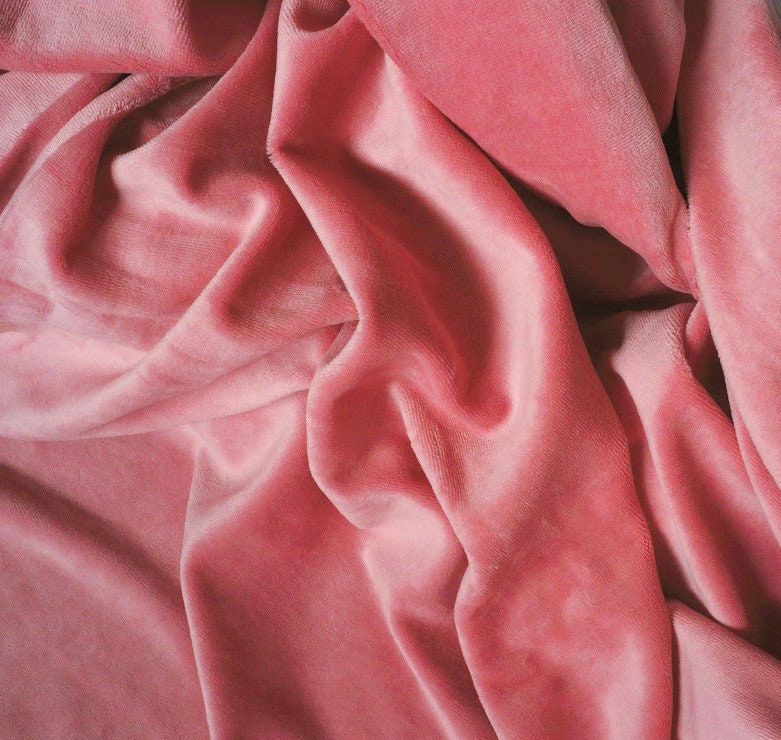 170cm x 50cm ( 66"x 19") Deep Pink Teddy Bears Fabric For Doll Making With Lateral Elastic