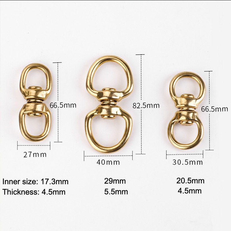 1 Piece Brass Hooks Dog Leash Swivel Hook