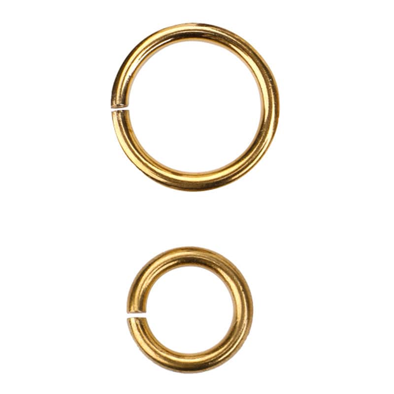 1 Piece Brass O Rings Opening Rings Leather Rings Inner Size 9mm/12mm/16mm/20mm/24mm