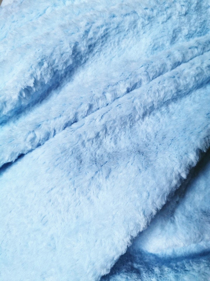 180cm x 48cm ( 70"x 19") Light Blue Bears Long Fabric Teddy Bears Fur For Teddy Bear Toy Making