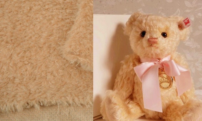 160cm x 48cm ( 63"x 19") Milky Orange Color Fabric Teddy Bears Fabric For Doll Making