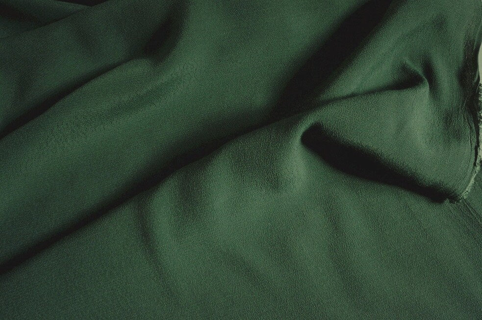 Dark Green Fabric Soft Thin Cotton Fabric Sewing Material 50 x 130cm