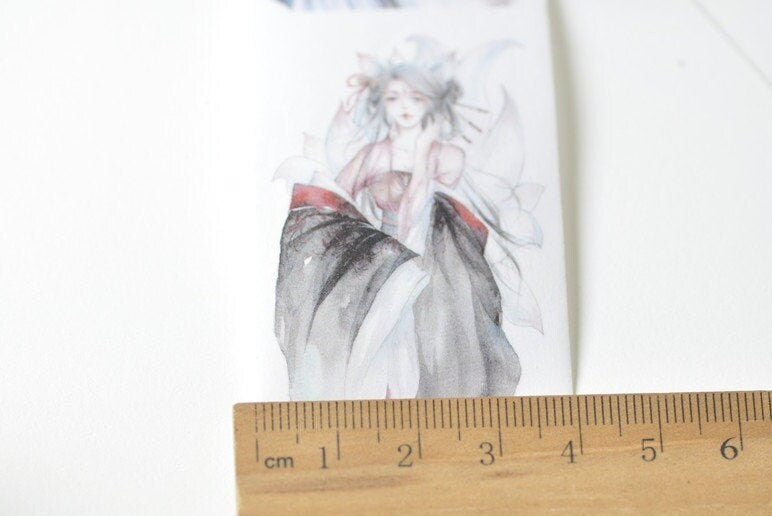 Retro Girls Washi Tape / Masking Tape Lined Bullet Journal 40mm x 5 Meters No.12859