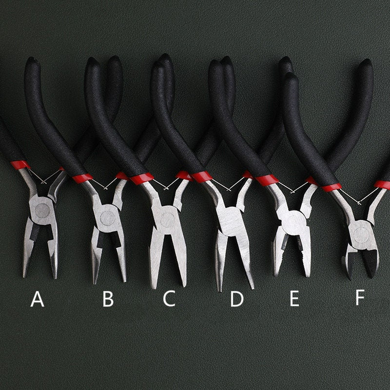 Pliers Side-Cutting Pliers, Wire-Cutter Pliers and Round Nose Pliers 12cm (5 inches)