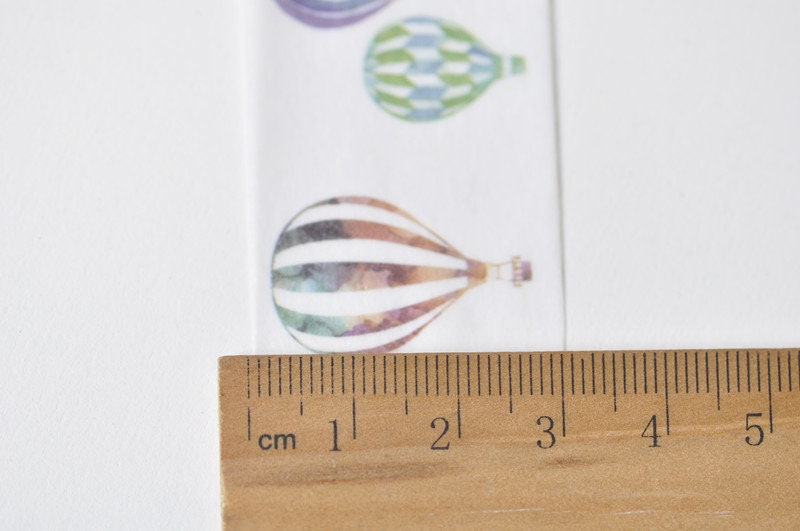 Hot Air Balloon Wide Washi Tape Bullet Journal Tape 30mm X 5M No.12131