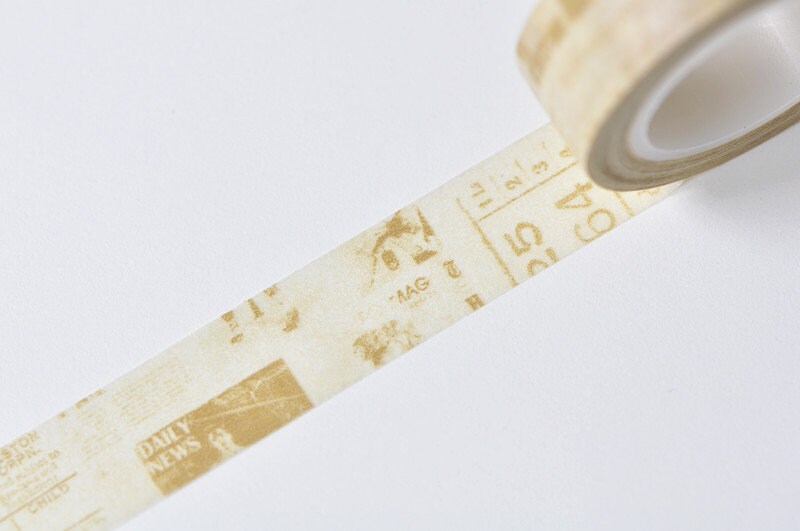 Vintage Wallpaper Washi Tape Japanese Masking Tape 15mm wide x 10 Meters No.12816