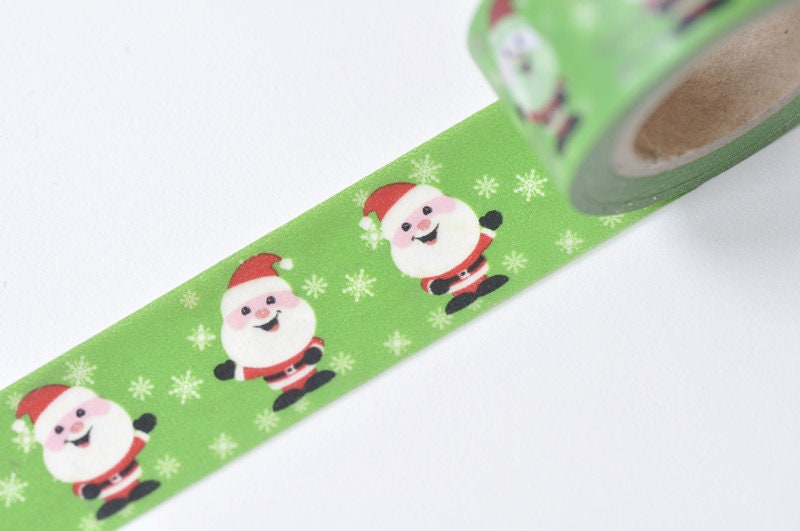Santa Claus Washi Tape Planner Washi Tape 20mm x 5 Meters No.12900