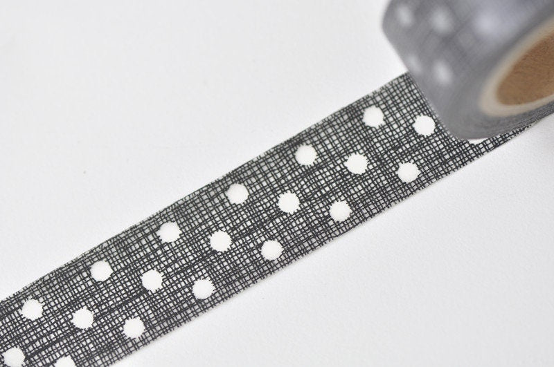 Retro Polka Dots Washi Tape 18mm Wide x 9 Meters Roll No.13071