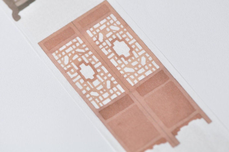 Furniture In Ancient Chinese Washi Tape Wide Scrapbooking Book 50mm wide x 5M long No.12882