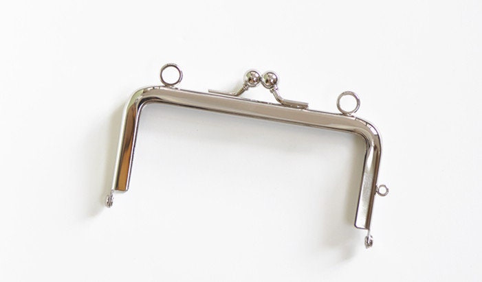 11cm ( 4 ") Purse Frame Silver Clasp Frame 11cmx5cm