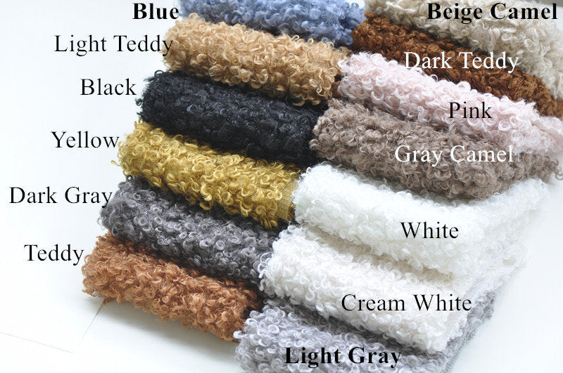 Teddy Bears Fabric With Little Curls Soft Fabric For Toy Stuffed Animal Making 32cm x 24cm (12