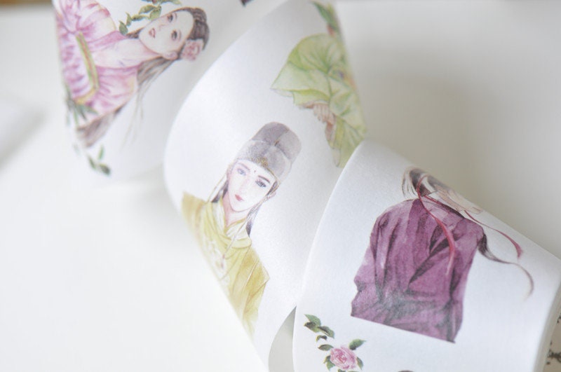 Ancient Chinese Asian Culture Washi Masking Tape 50mm x 3M No.12969