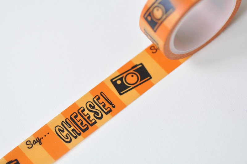 Orange Masking Washi Tape 15mm Wide x 5M Roll No.12110