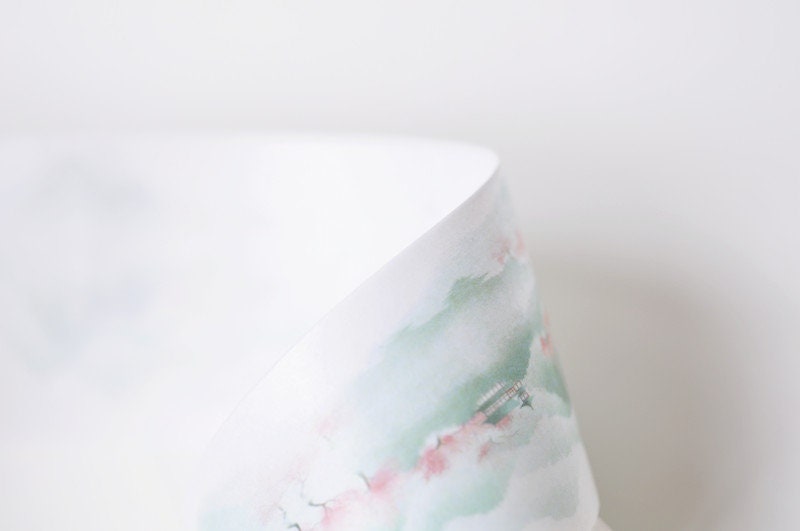 Vintage Pavilion Washi Tape 40mm wide x 3 Meters Roll No.12028