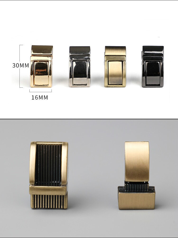 Rectangular Purse Lock Purse Closure Leather Craft Accessory