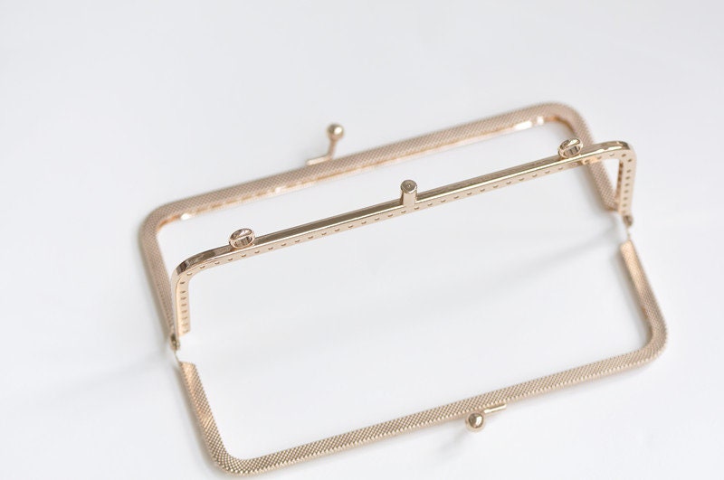 Retro Sewing Purse Frame Clutch Purse Frame Light Gold And Bronze 15cm(6