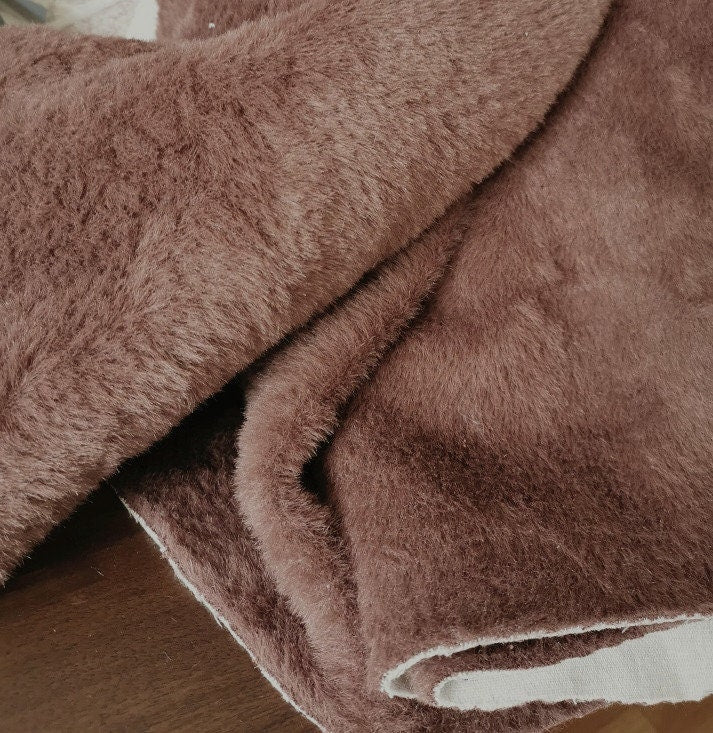 Long Pile Fabric Dark Brown Teddy Bears For Bear Toy Making 150cm x 48cm ( 60