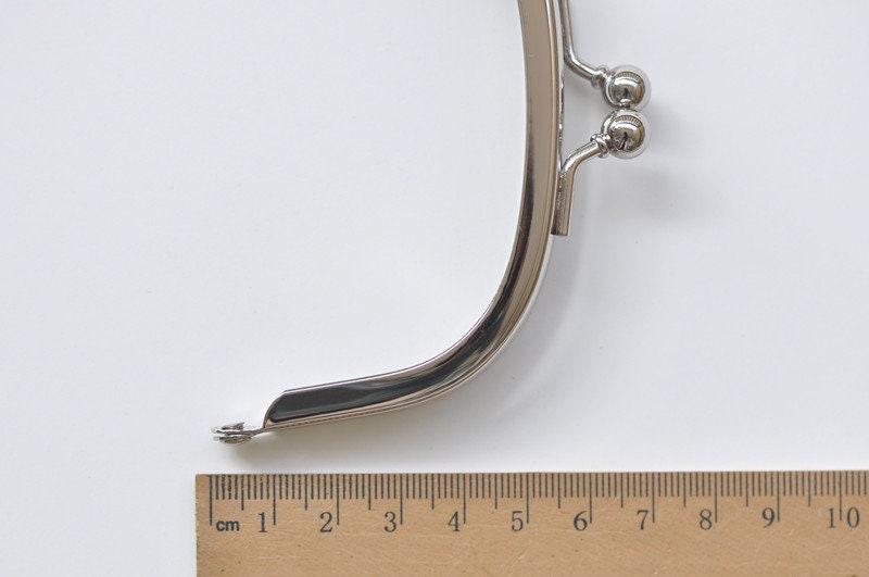 4" Retro Purse Frame Handbag Silver Purse Frame 10.5cm x 5.5cm