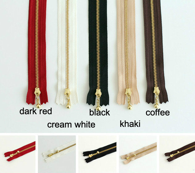 Handbag Zippers No.3 Raindrop Head Rainbow Pick Up Color / Length