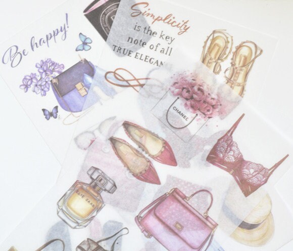 Cute Stickers Scrapbooking Stationery Tool Set of 3 Pages ----10cm x 20cm