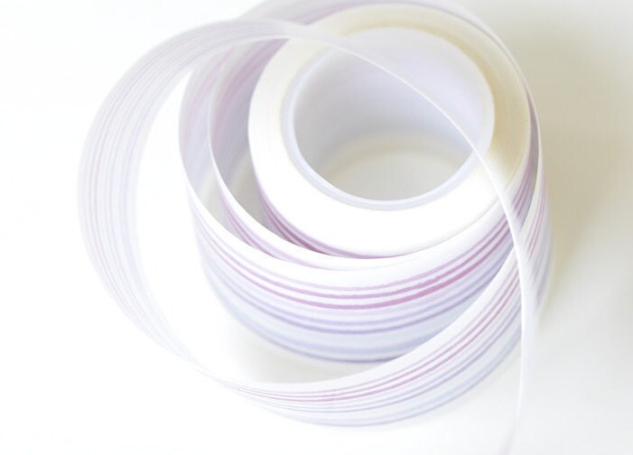 Colorful Stripes Deco Adhesive Washi Tape Lined Paper Tape 30mm Wide x 10M Roll No.12695