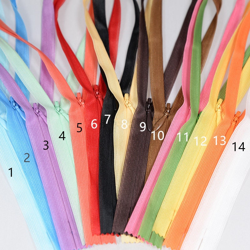 Dress Zippers No.2 Rainbow Colors Teeth Length 20cm/40cm/60cm