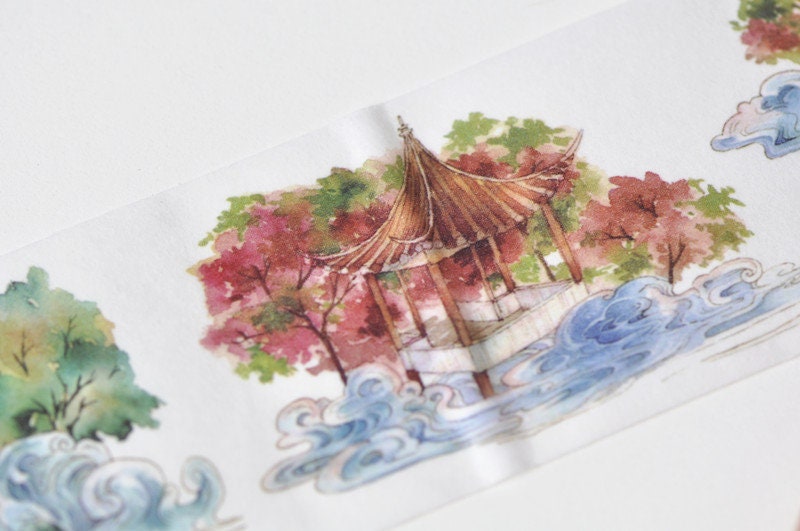 Bridge Washi Tape Wide Masking Tape With Released Paper 45mm wide x 3M Roll No.13015